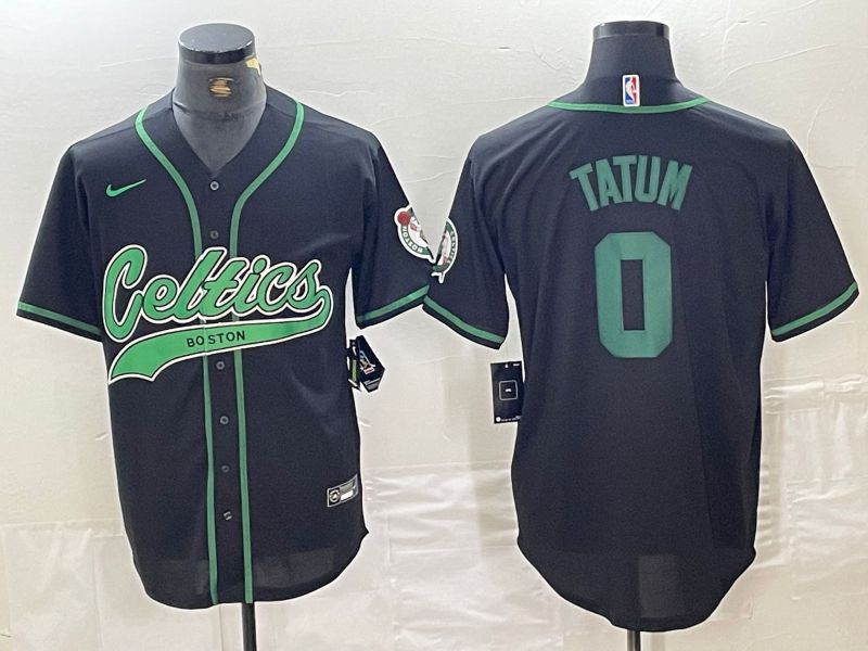 Men Boston Celtics #0 Tatum Black Joint generation 2024 Nike NBA Jersey style 1
